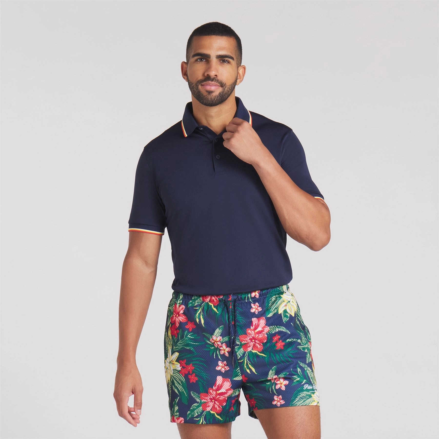 x PTC Tipped Polo Deep Navy Puma men's athletic clothing