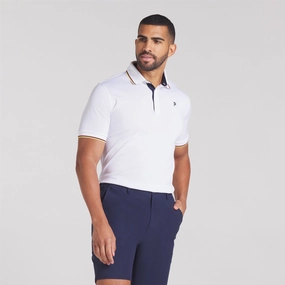 x PTC Tipped Polo Whiite Glow Puma men's athletic clothing
