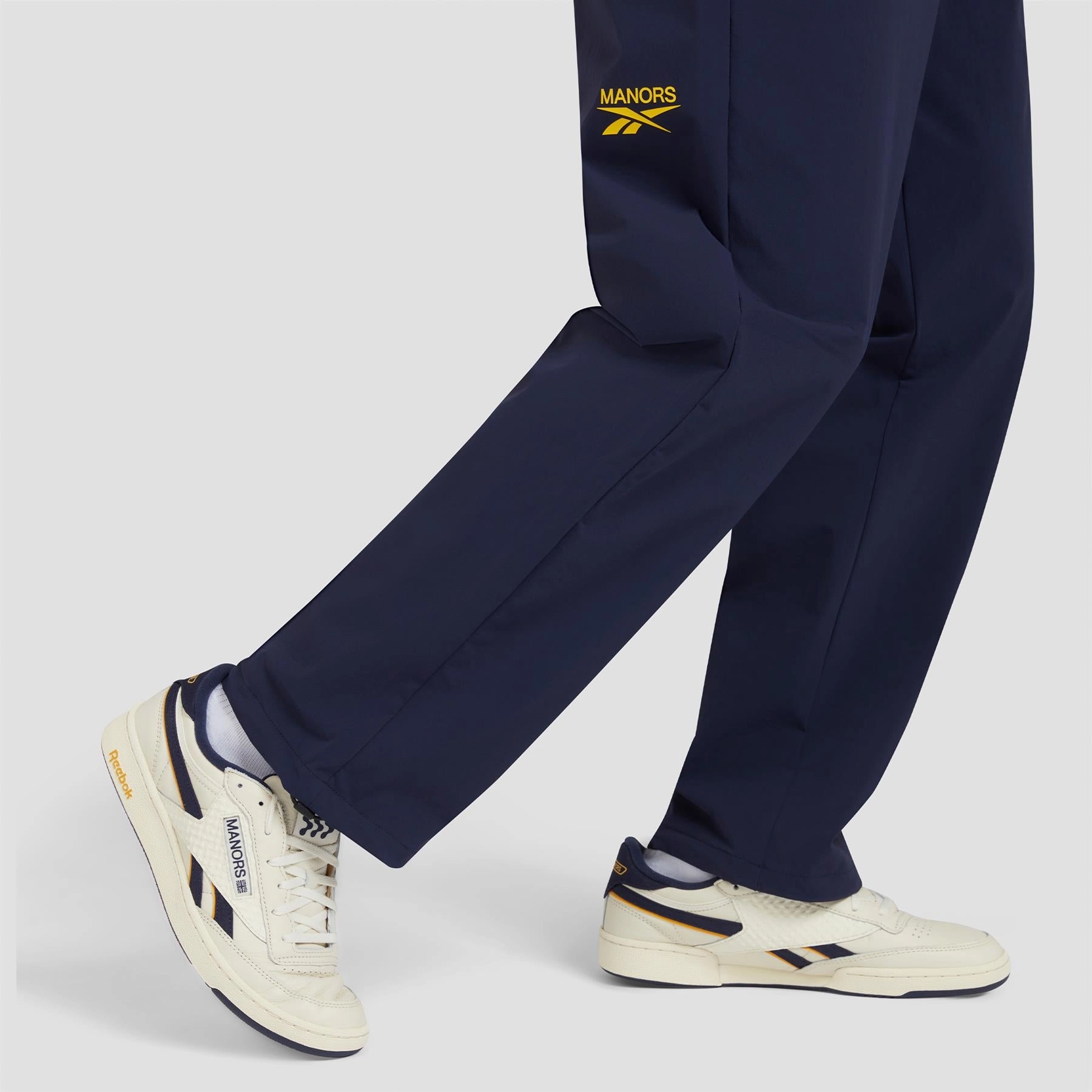 x Reebok Club C Golf Shoes White/Revenge Navy Manors Men's Classic Apparel
