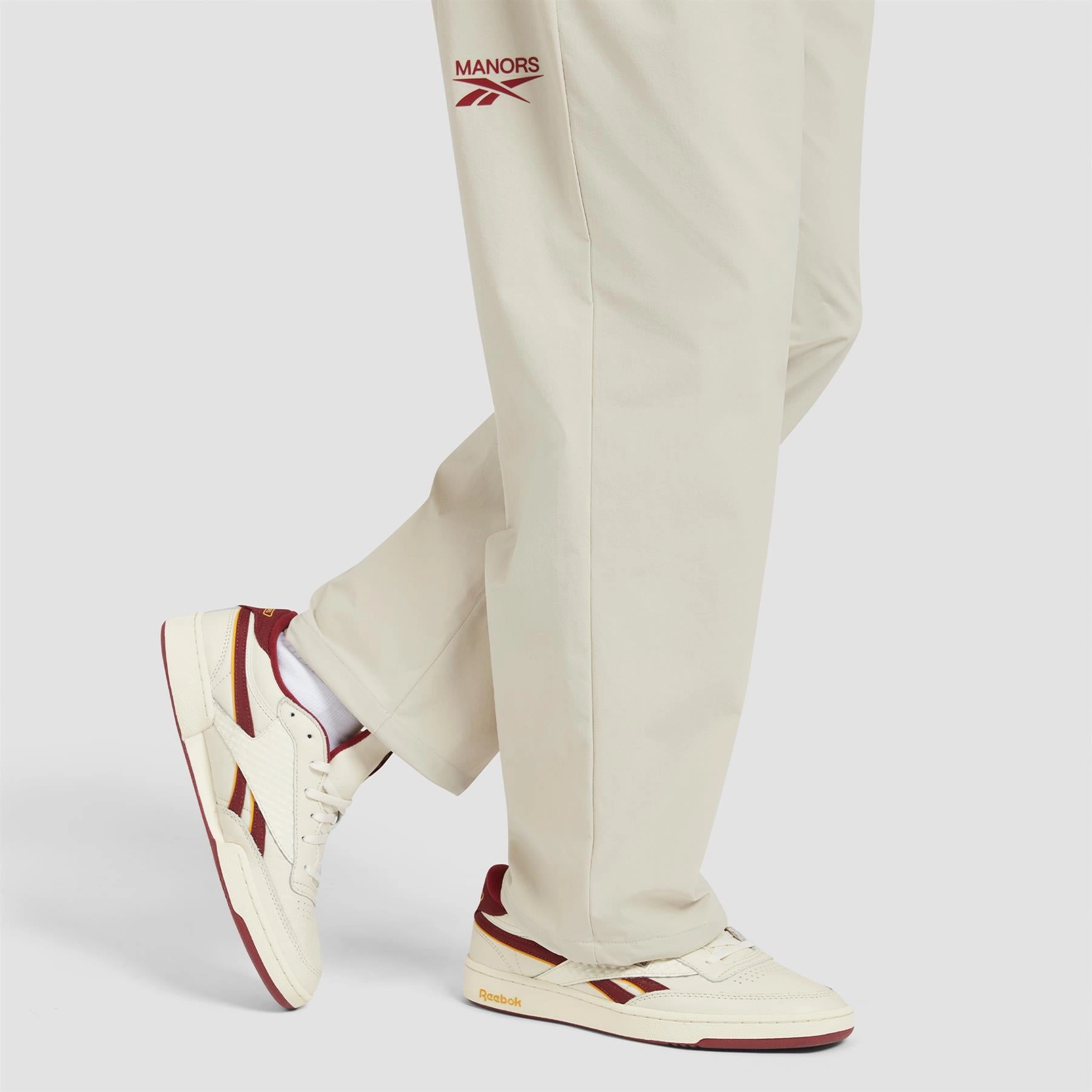 x Reebok Club C Golf Shoes White/Revenge Red Manors Men's Classic Apparel