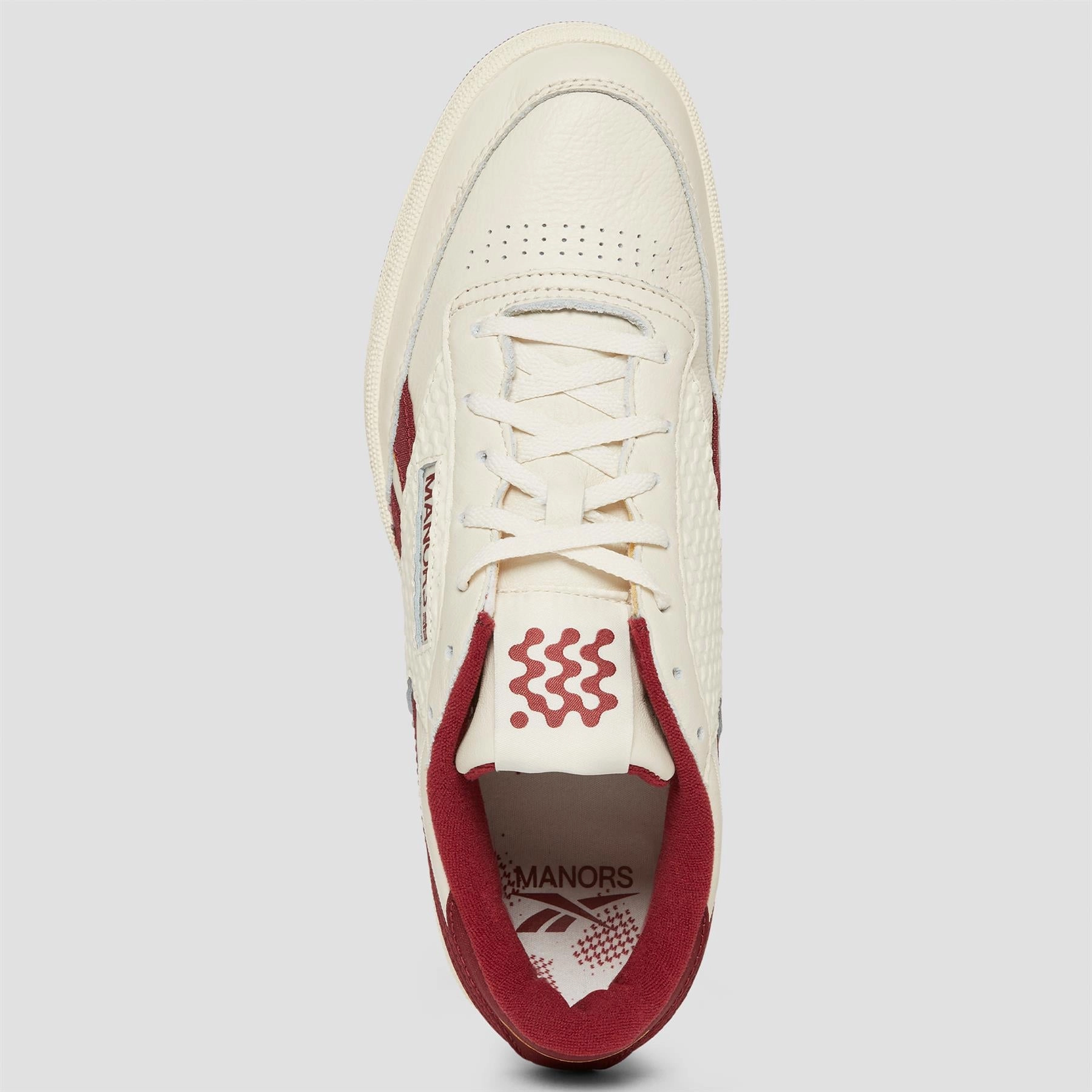 x Reebok Club C Golf Shoes White/Revenge Red Manors Men's Classic Apparel