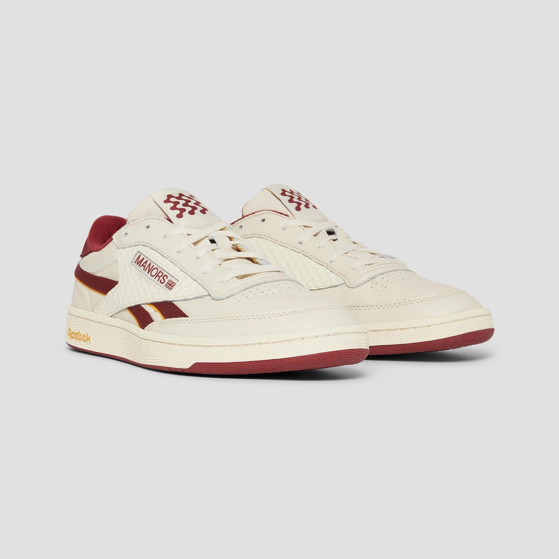 x Reebok Club C Golf Shoes White/Revenge Red Manors Men's Classic Apparel