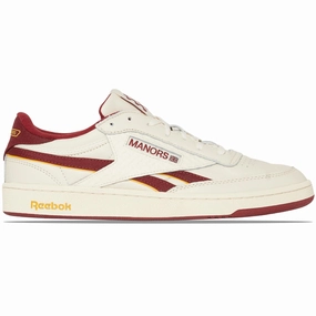 x Reebok Club C Golf Shoes White/Revenge Red Manors mens classic apparel
