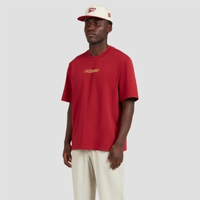 x Reebok Graphic Logo T-Shirt Burgundy Manors mens classic apparel