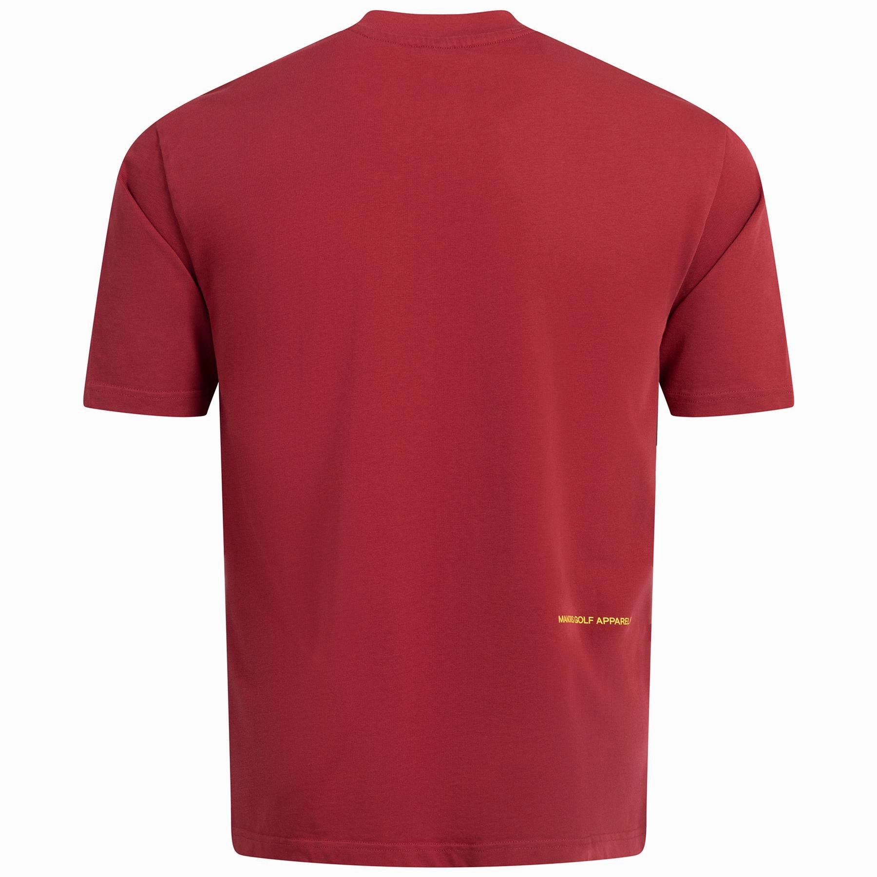 x Reebok Graphic Logo T-Shirt Burgundy Manors Men's Classic Apparel