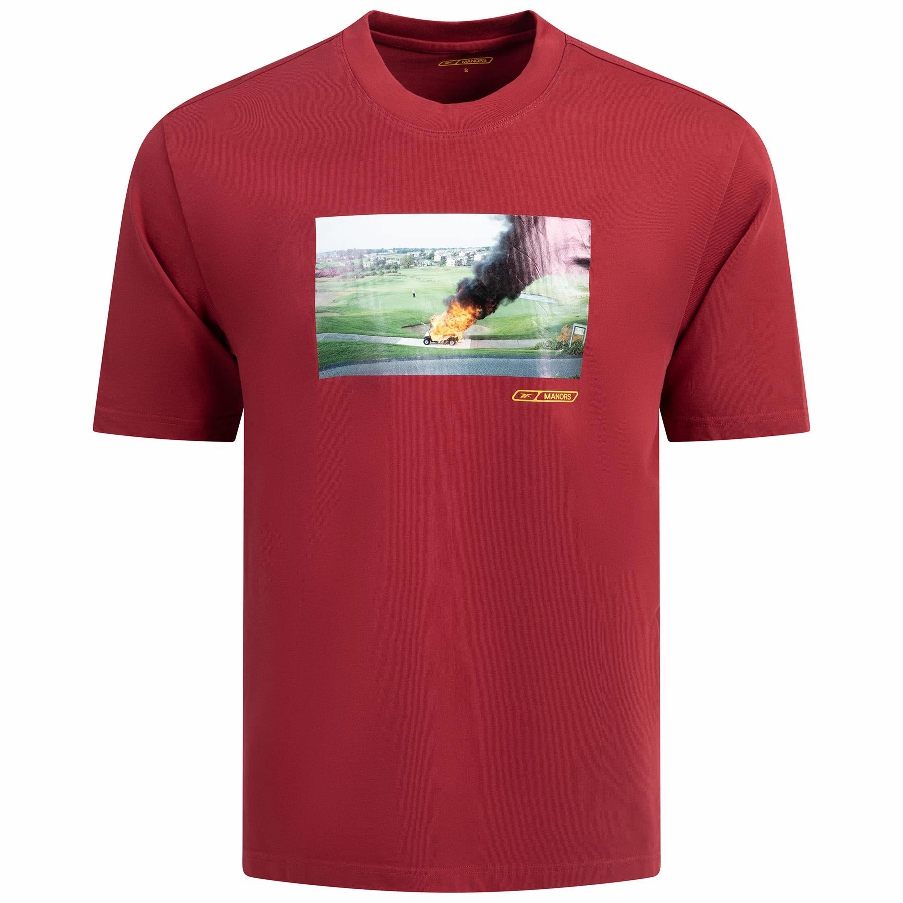 x Reebok I'll Walk T-Shirt Burgundy Manors Men's Classic Apparel
