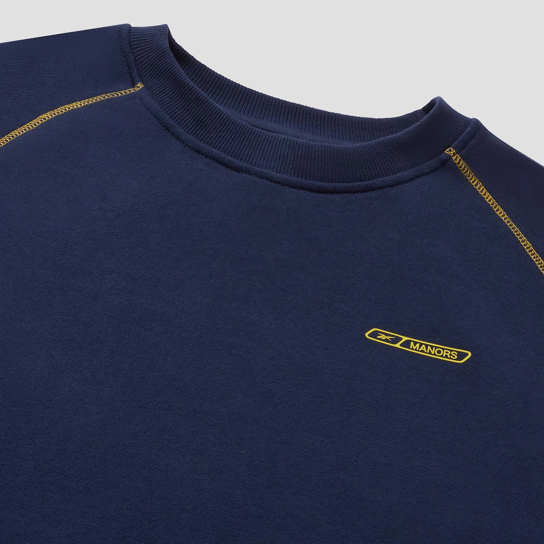 x Reebok Organic Course Pullover Atlantic Blue Manors Men's Classic Apparel