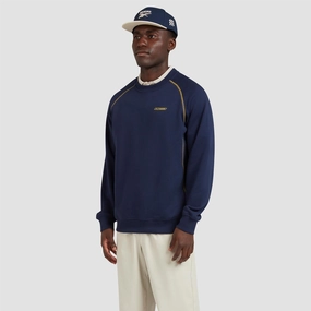 x Reebok Organic Course Pullover Atlantic Blue Manors mens classic apparel