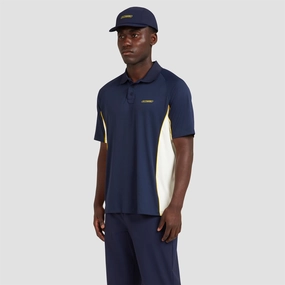 x Reebok Performance Polo Atlantic Blue Manors mens classic apparel