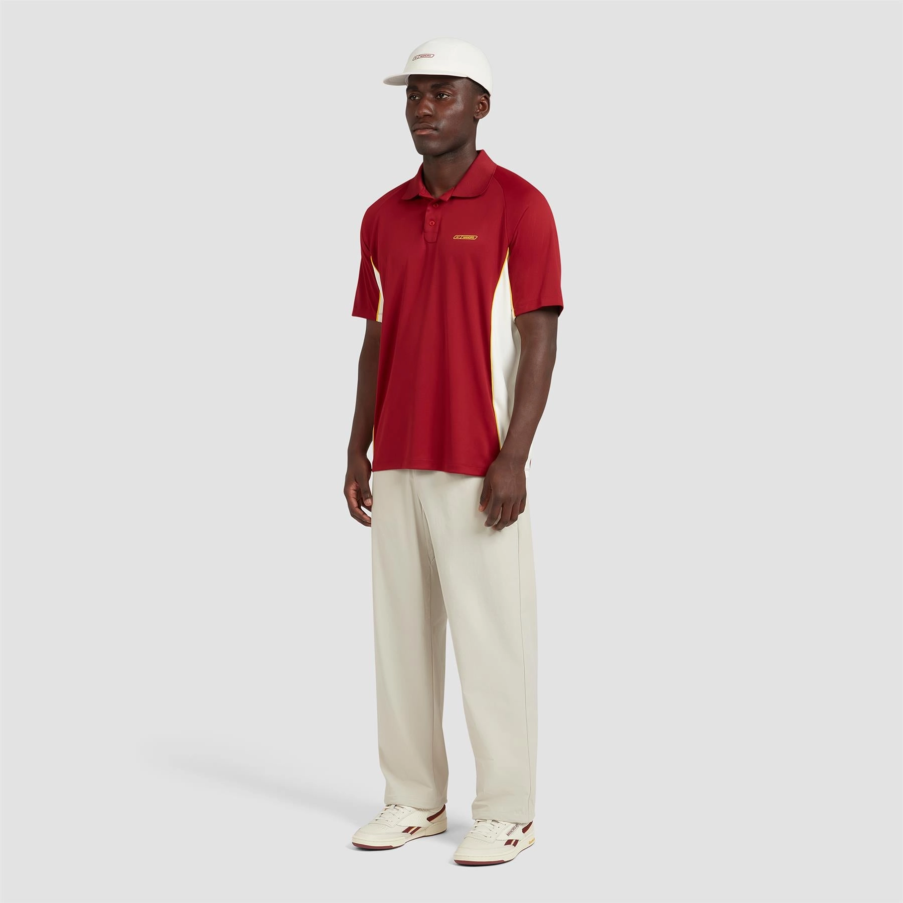 x Reebok Performance Polo Burgundy Manors Men's Classic Apparel