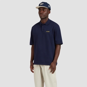 x Reebok Pique Polo Atlantic Blue Manors mens classic apparel