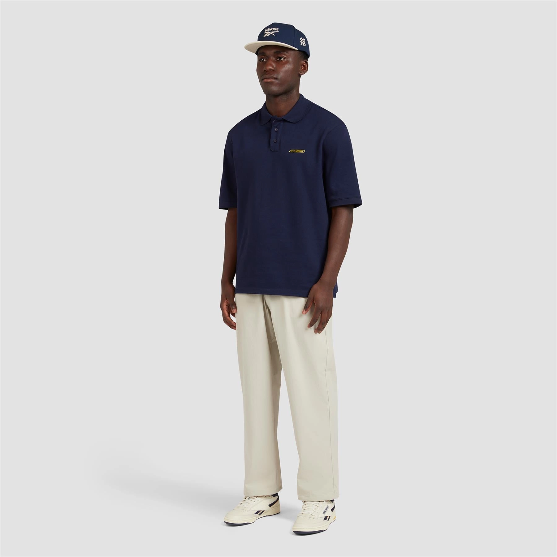 x Reebok Pique Polo Atlantic Blue Manors Men's Classic Apparel