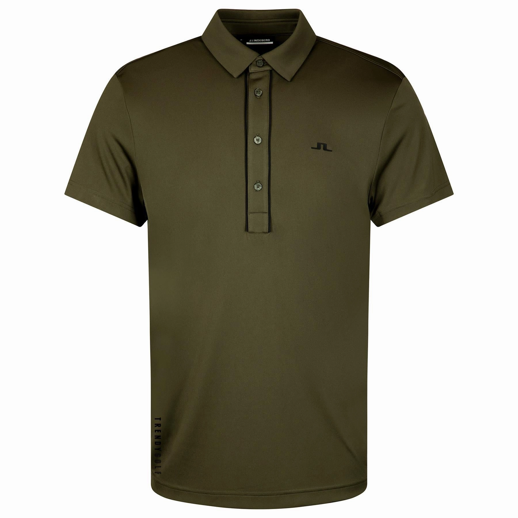 x TRENDYGOLF Lachlan II Polo Forest Green J.Lindeberg Golfwear for Men