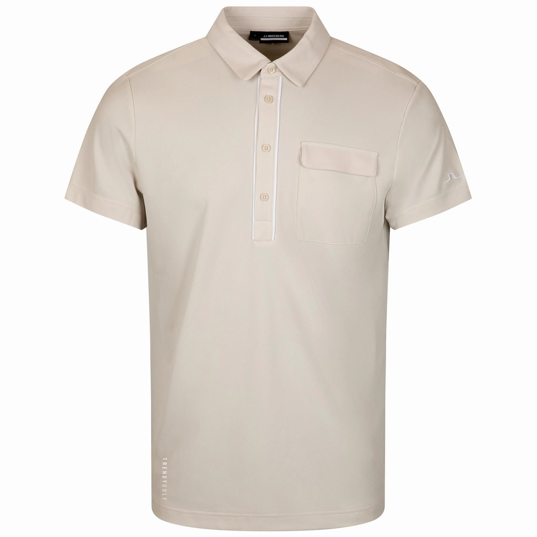 x TRENDYGOLF Lincoln II Polo Moonbeam Premium J.Lindeberg menswear