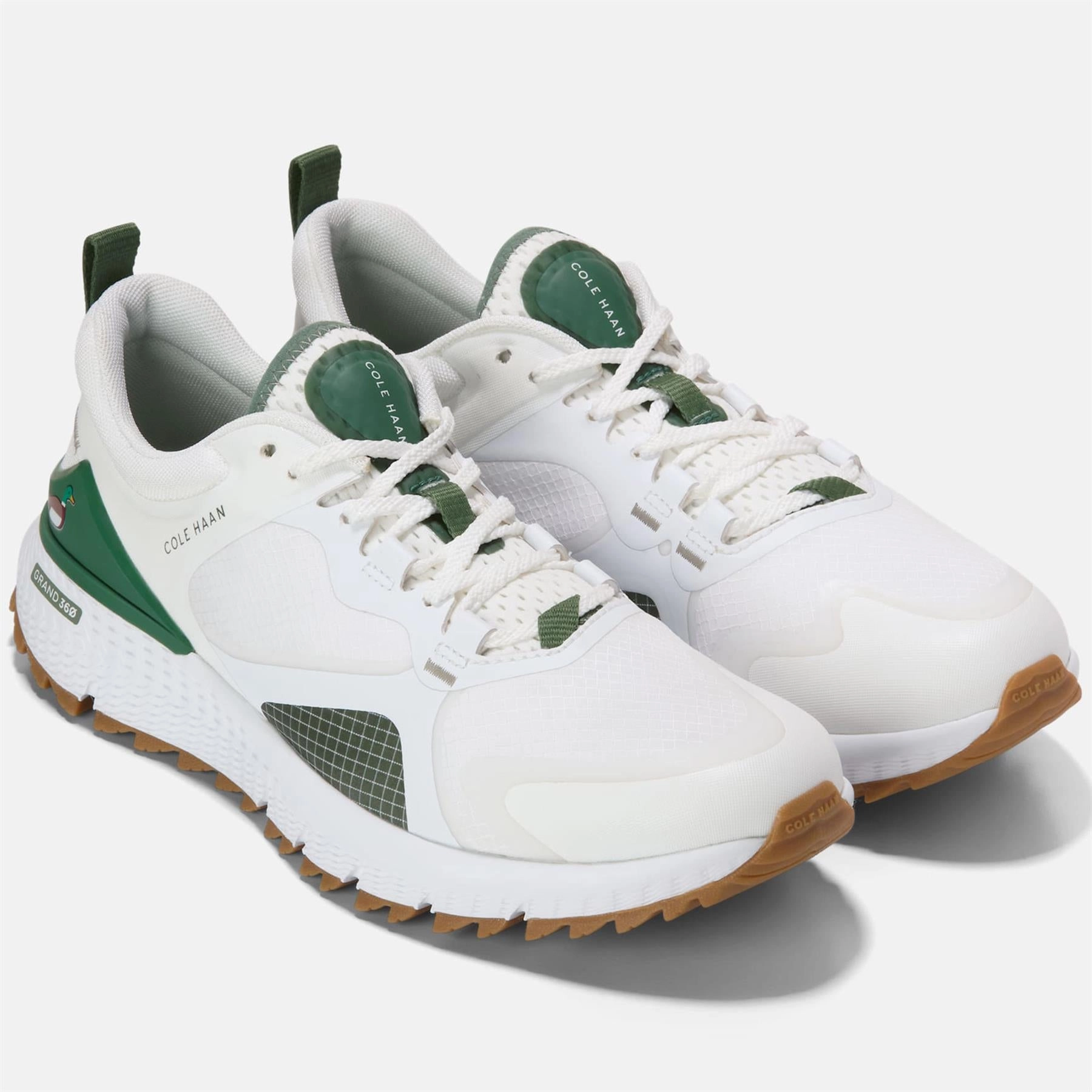 ZEROGRAND Overtake II Golf Shoes Optic White/Myrtle/Gum Cole Haan Men's Dress Shoes