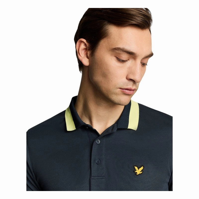 Lyle & Scott Tipped Collar Golf Polo Shirt SP2264G women's golf polo