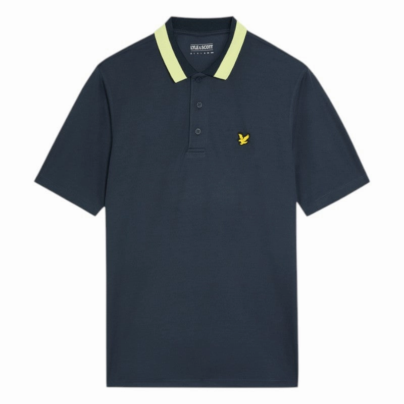 bold fashion look, gym compression shirt, kids comfy wear Zip-Up Fleece Lyle & Scott Tipped Collar Golf Polo Shirt SP2264G Structured Blazer